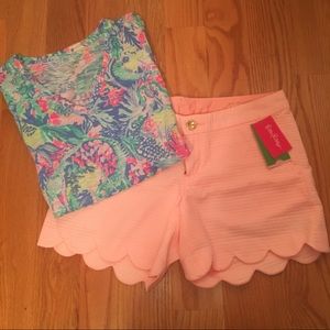 Lilly Pulitzer Coral Reef Tint Buttercup Shorts